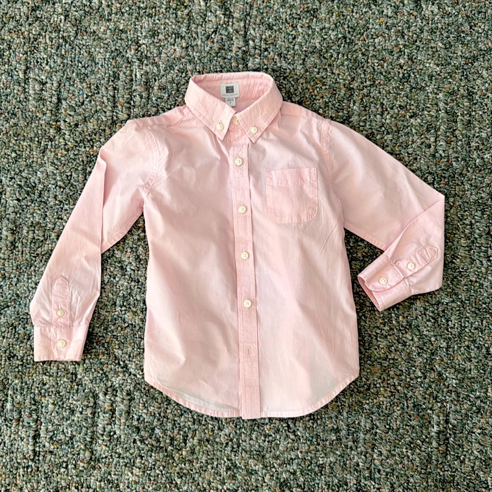 Janie and Jack pink button down shirt, sz4T